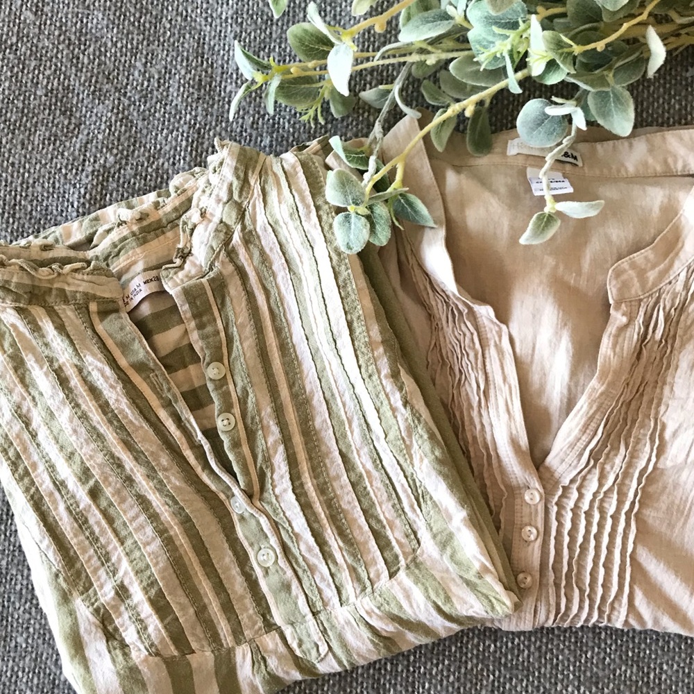 Tuxedo front blouse bundle!